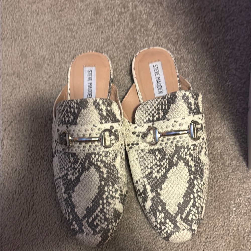 Steve Madden Women's Snake Print Mules